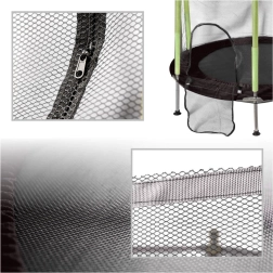 Kinderrampoline voor binnen en tuin met net 140 cm, groen