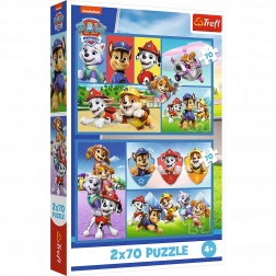 Puzzel Paw Patrol 2in1 2x70 stukjes