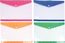 Kleurmap met drukknoop 36x26 cm