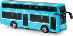 Dubbeldekker speelgoedbus blauw 20 cm