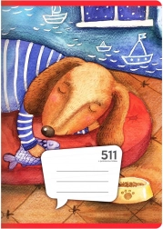 Schrift A5, 10 vellen – gelijnd met hulplijn