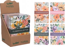 Gelijnd notitieboekje Bloemen 21 × 14,5 cm, 80 pagina’s