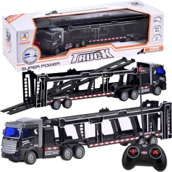 Afstandsbediende vrachtwagen met aanhanger