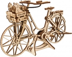 Ugears houten 3D mechanische puzzel Hollandse fiets (75 stukjes)