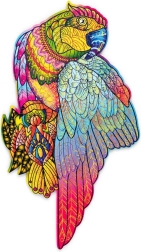 Houten puzzel Papegaai