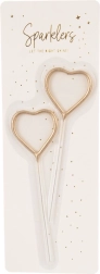 Gouden sterretjes in hartvorm 16,5 cm (2 stuks)