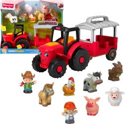 Fisher-Price Little People tractor dierenverzorging – interactieve set met figuren