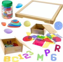 Masterkidz LED-paneel sensorische kist met accessoires