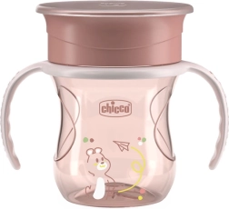 Chicco Beker 360 Perfect Cup met handgrepen 200 ml, 12m+