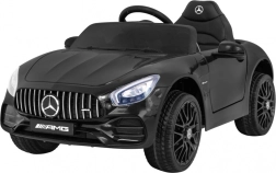 elektrische kinderauto mercedes-benz amg gt, zwart, met afstandsbediening, vloeiende start en mp3