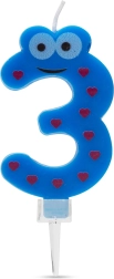 Taartkaars cijfer 3