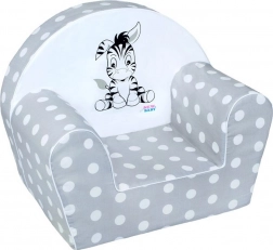 Kinderfauteuil NEW BABY Zebra grijs