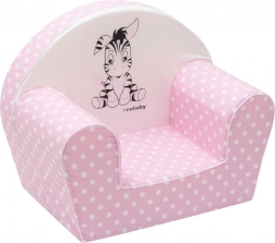 Kinderfauteuil NEW BABY Zebra lichtroze