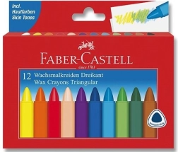Driehoekige waskrijtjes 12 stuks FABER-CASTELL