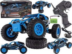 Radiografisch bestuurde desert truck 4WD 2,4 GHz 1:24 blauw - 1 stuk