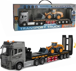 Metalen autotransporttruck met lader 1:24