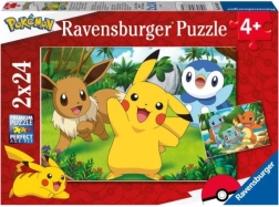Puzzlí Pokémony 2x24 st