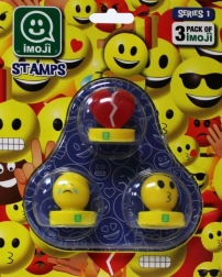 Imoji set van 3 stempels – emoticons