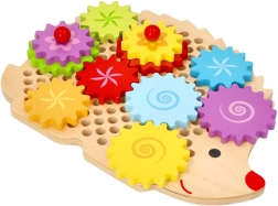 Houten egel met tandwielen LELIN