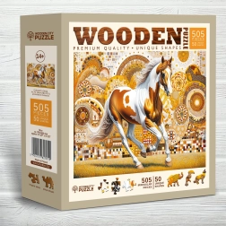 Houten puzzel Elegante Paard 505 stukjes