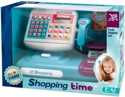 Kinderkassa met aanraaktoetsen, rekenmachine en scanner