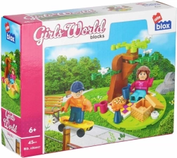 Meisjes picknick bouwset met figuurtjes