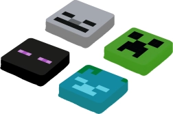 Pixie Crew Minecraft set vervangende multipixels Enderman