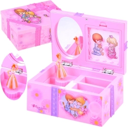 Roze sieradendoos met muziekdoosje voor kleine dames
