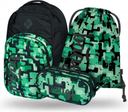 Set BAAGL Coolmate Groene: rugzak, pen