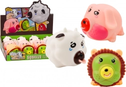 Dierenknijper Leeuw Varken Koe Antistress zachte figuur MIX