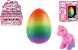 Opkomende unicorn plastic 7x10 cm in doosje