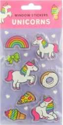 Herbruikbare transparante raamstickers – ruimte, dinosaurussen en eenhoorns