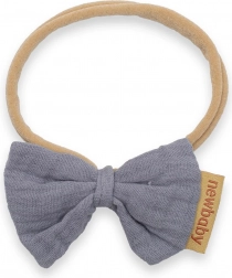 Mousseline haarband voor baby’s New Baby, grijs