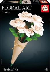 Educa 3D-puzzel Floral Art – witte rozen