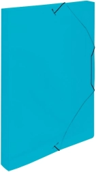 Archiefdoos met elastiek blauw