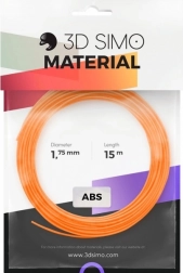 Filament ABS II voor 3D-pennen en 3D-printen – set 15 m (oranje, zwart, wit)