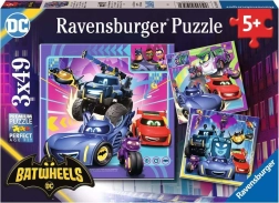 Puzzel RAVENSBURGER Batwheels 3×49 stukjes