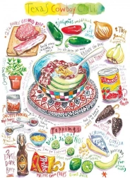 Magnolia puzzel Texaans cowboy chili 1000 stukjes