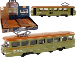 Frictie groene metalen trein