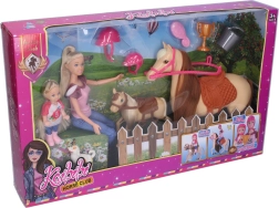 Pop met paarden en accessoires