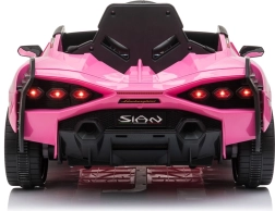Elektrische kinderauto Lamborghini Sian met afstandsbediening – Roze