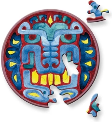 Ronde puzzel CURIOSI Picoli – masker, 33 stukjes