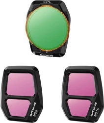 Sunnylife filterset voor drones AIR 3S - CPL, ND8 en ND16
