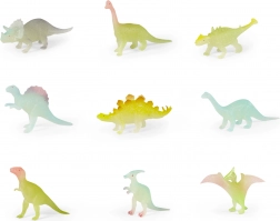 Neon Dinosaurussen die in het Donker Schijnen