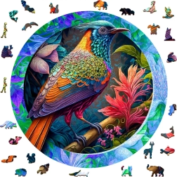 Kleurrijke vogel puzzel van houten stukjes 505 stuks