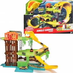 Dickie Toys slangenaanval 3-laagse jungle – racebaan met liftplatform en autootje
