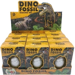Ei doe-het-zelf met dinosaurusfiguur