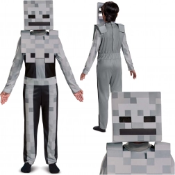 Kinderkostuum MINECRAFT Skeleton (4–6 jaar, 110–122 cm)