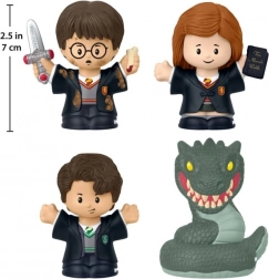 set figuren little people harry potter: de geheime kamer (4-pack)