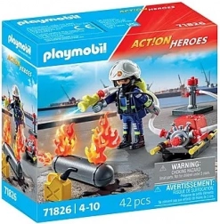 Action Heroes brandweerman met waterpomp